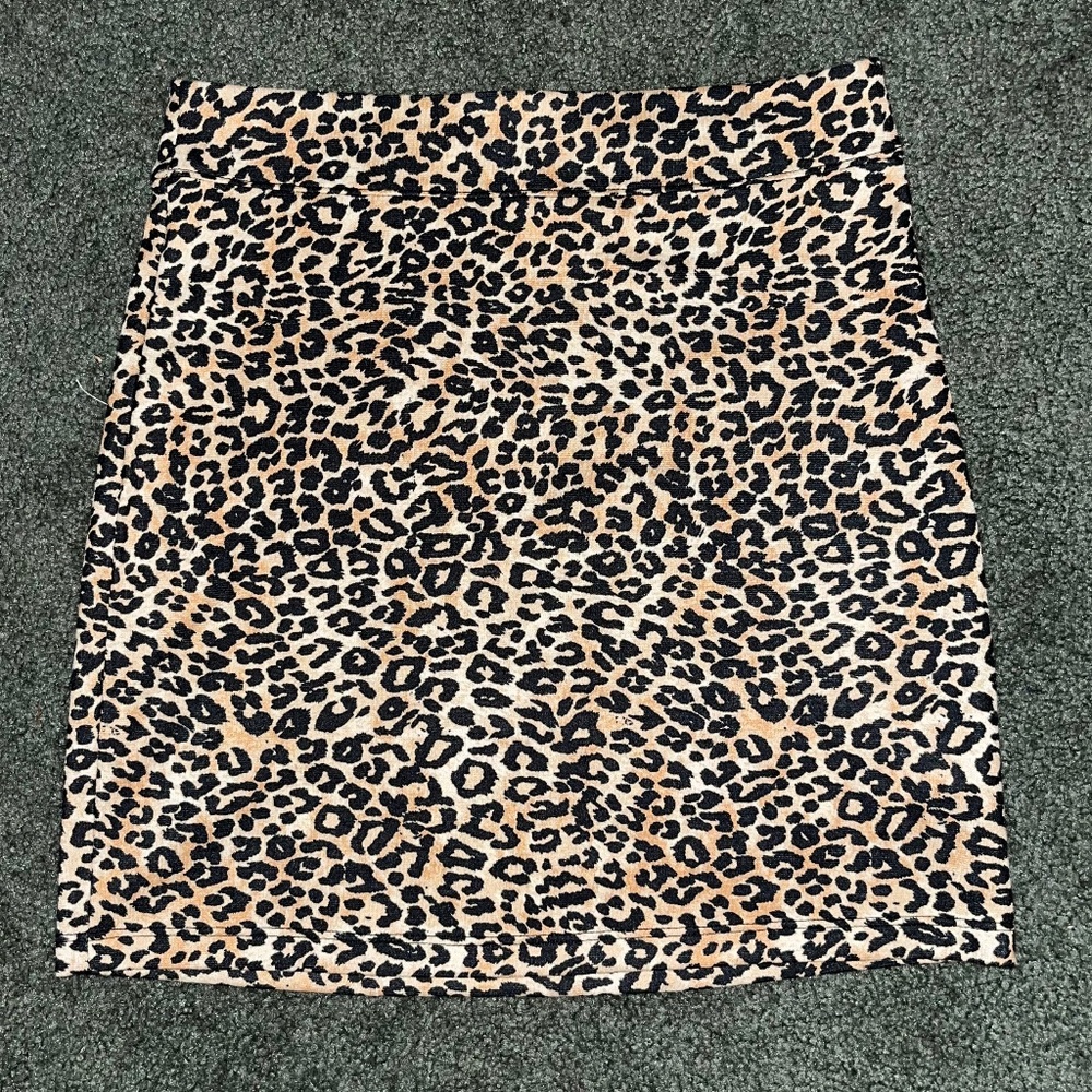 Small leopard print skirt